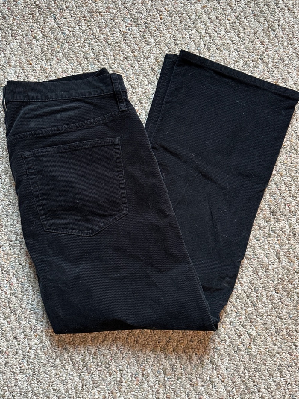J. Crew women's Black Bootcut corduroy Jeans